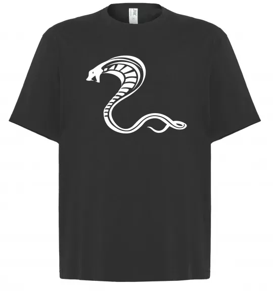 Футболка Оверсайз Чорна кобра Черный фото