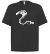 Футболка Оверсайз Чорна кобра Черный фото