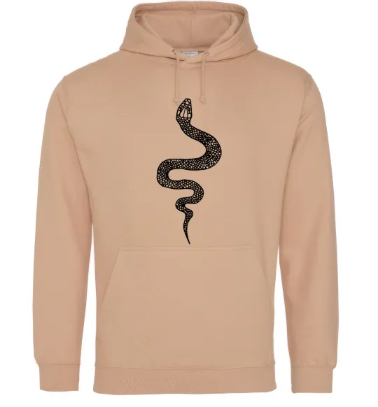 Чоловіча толстовка (худі) Змія луска Пісочний фото