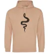 Чоловіча толстовка (худі) Змія луска Пісочний фото