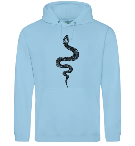 Женская толстовка (худи) Змія луска Голубой фото