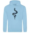 Женская толстовка (худи) Змія луска Голубой фото