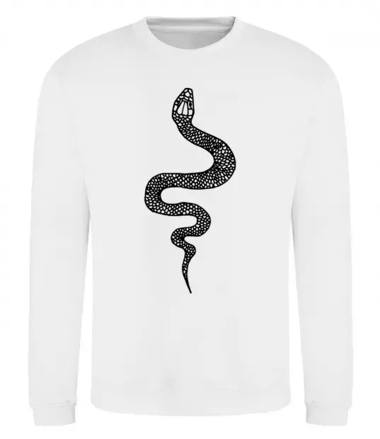 Свитшот Змія луска Белый фото