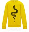 Дитячий світшот Змея чешуйки Сонячно жовтий фото