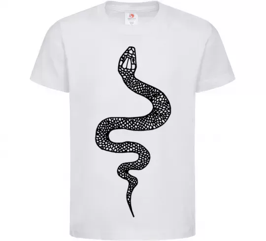 Детская футболка Змія луска Белый фото