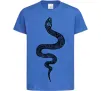 Детская футболка Змія луска Ярко-синий фото