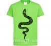 Детская футболка Змея чешуйки Лаймовый фото