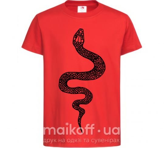 Дитяча футболка Змея чешуйки Червоний фото