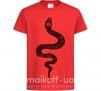 Детская футболка Змея чешуйки Красный фото