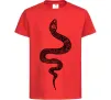 Детская футболка Змія луска Красный фото