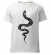 Мужская премиум футболка Змія луска Белый фото