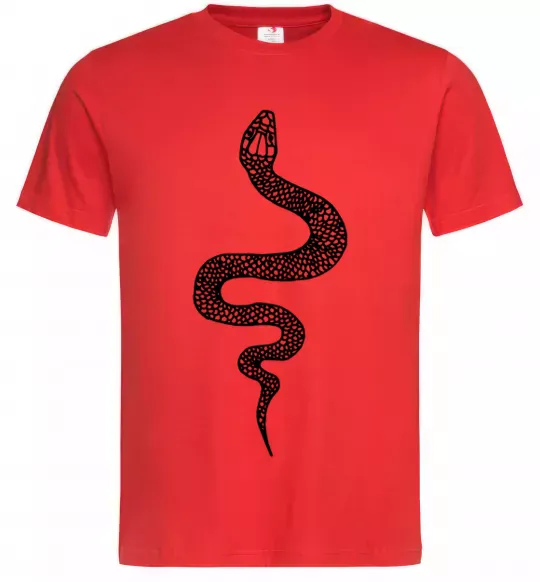 Мужская футболка Змія луска Красный фото