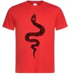 Мужская футболка Змія луска Красный Мужская футболка Змія луска Красный фото