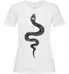 Жіноча футболка Змея чешуйки Білий фото