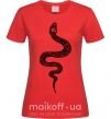Жіноча футболка Змея чешуйки Червоний фото