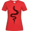 Жіноча футболка Змія луска Червоний фото
