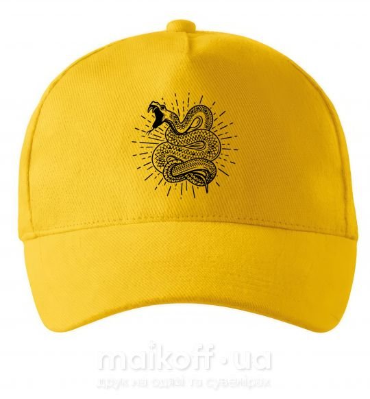Кепка Змея укус Сонячно жовтий фото