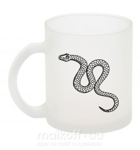 Чашка стеклянная Змея ползет Фроузен фото