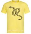Чоловіча футболка Змея ползет Лимонний фото