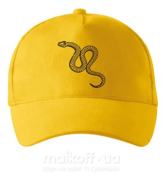 Кепка Змея ползет Солнечно желтый фото