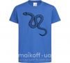 Детская футболка Змея ползет Ярко-синий фото