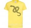 Дитяча футболка Змея ползет Лимонний фото