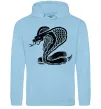 Чоловіча толстовка (худі) Кобра повзе Блакитний фото