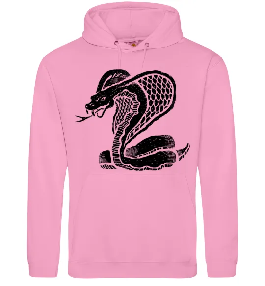Женская толстовка (худи) Кобра повзе Розовый фото