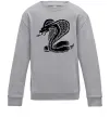 Детский Свитшот Кобра повзе Серый меланж фото
