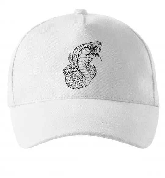 Кепка Кобра контур тонкий Білий фото