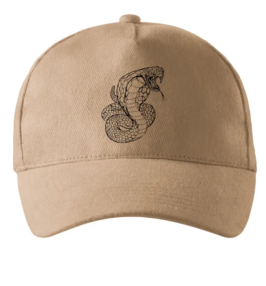 Кепка Кобра контур тонкий Песочный фото