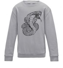 Детский Свитшот Кобра контур тонкий