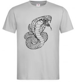 Мужская футболка Кобра контур тонкий