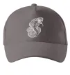 Кепка Кобра контур тонкий Серый фото