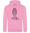 Мужская толстовка (худи) Кобра візерунок Розовый фото