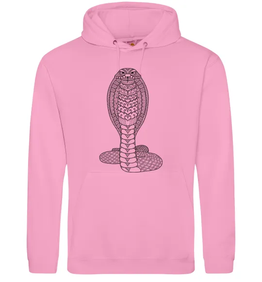 Женская толстовка (худи) Кобра візерунок Розовый фото