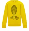 Детский Свитшот Кобра візерунок Солнечно желтый фото