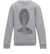 Детский Свитшот Кобра візерунок Серый меланж фото
