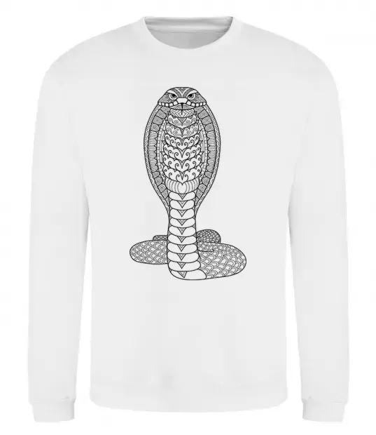Свитшот Кобра візерунок Белый фото