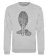 Свитшот Кобра візерунок Серый меланж Свитшот Кобра візерунок Серый меланж фото