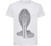 Детская футболка Кобра візерунок Белый фото