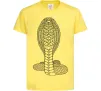 Детская футболка Кобра візерунок Лимонный фото