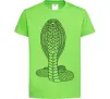Детская футболка Кобра візерунок Лаймовый фото
