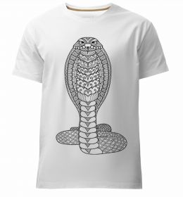 Чоловіча преміум футболка Кобра візерунок