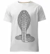 Чоловіча преміум футболка Кобра візерунок Білий фото