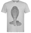 Чоловіча футболка Кобра візерунок Сірий фото
