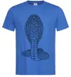 Чоловіча футболка Кобра візерунок Яскраво-синій фото