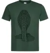 Чоловіча футболка Кобра візерунок Темно-зелений фото