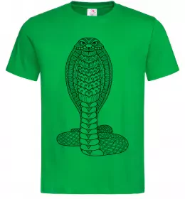 Мужская футболка Кобра контур тонкий Серый фото