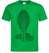 Чоловіча футболка Кобра візерунок Зелений фото